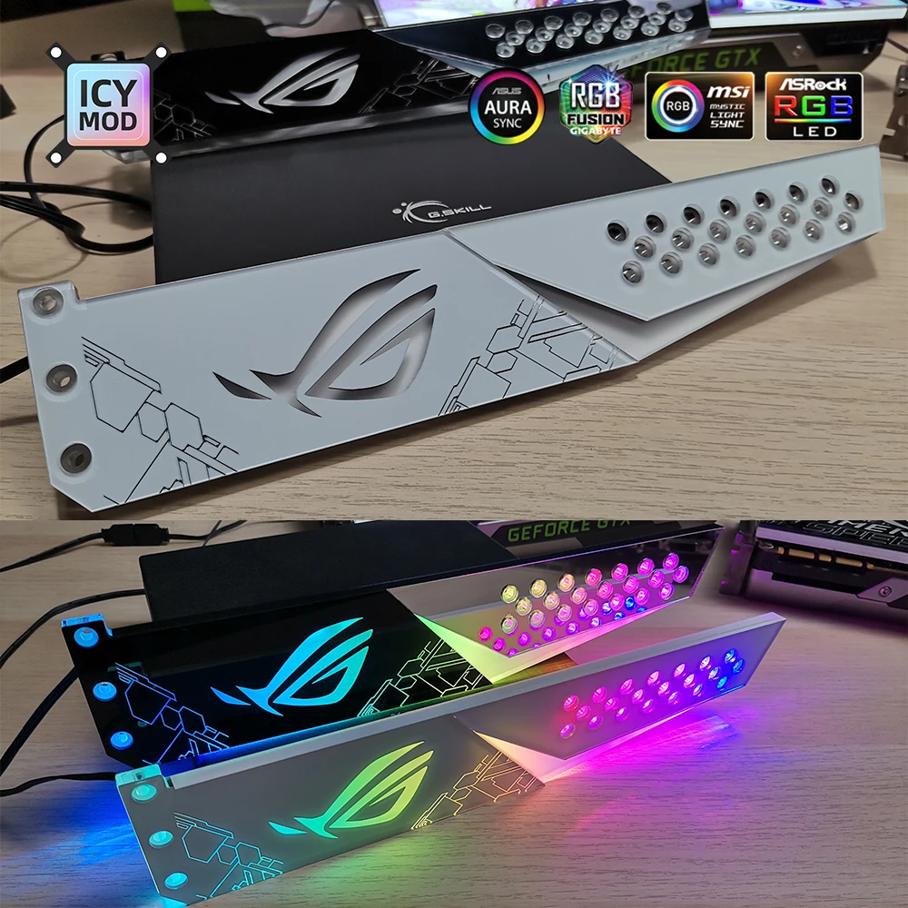 Зеркальный кронштейн для GPU акриловый ROG Faith 5 В/12 в VGA поддержка настраиваемого