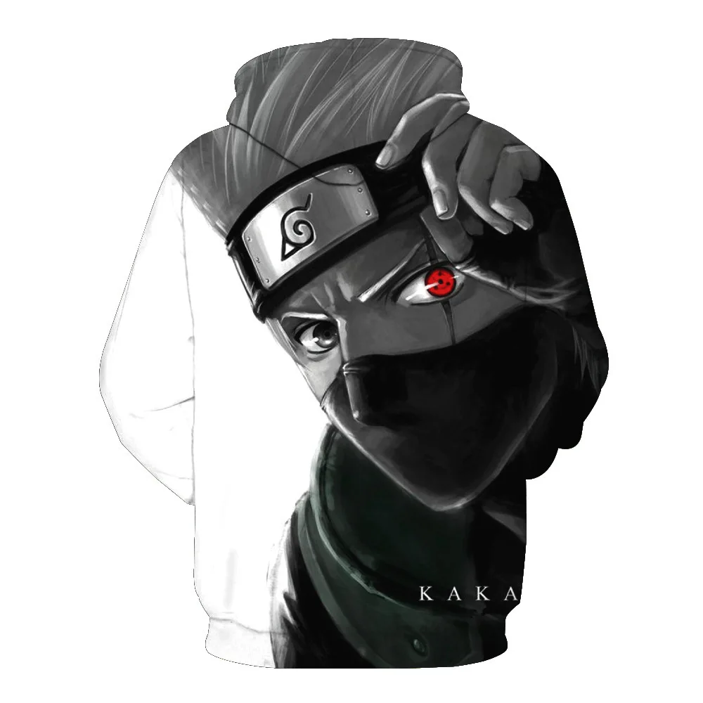 Толстовки для мужчин и женщин с принтом Kakash толстовки капюшоном зима 2019 японский