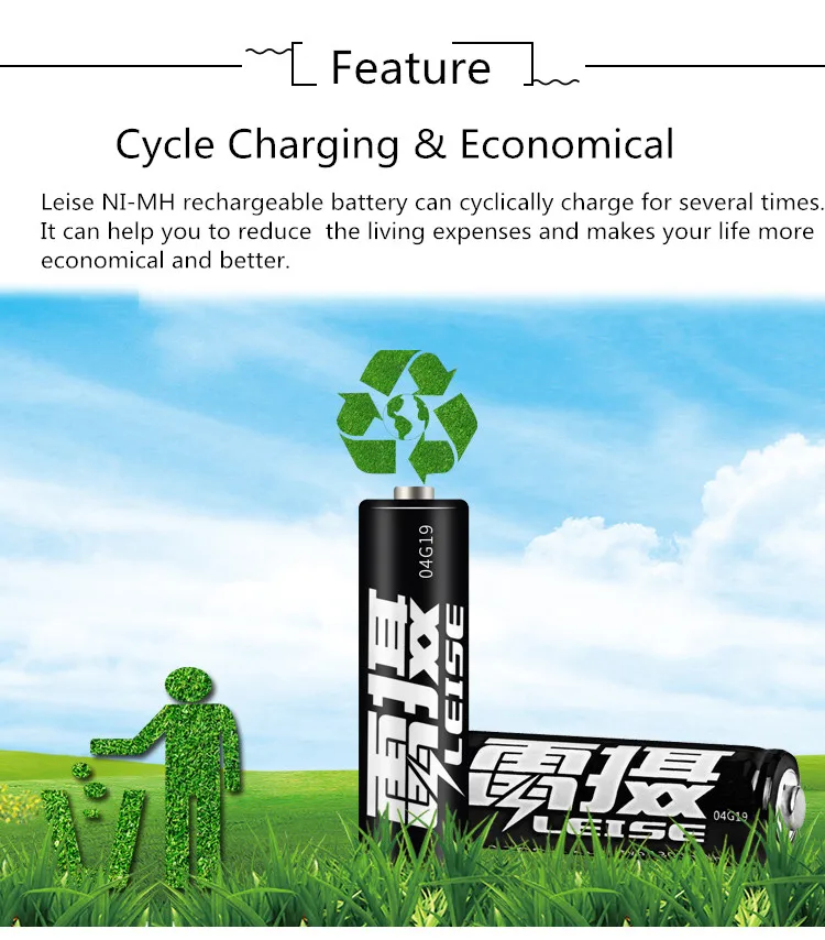 Leise AA 1300mAh аккумуляторная батарея 4 шт. 1 2 V nimh батареи с чехлом для микрофона