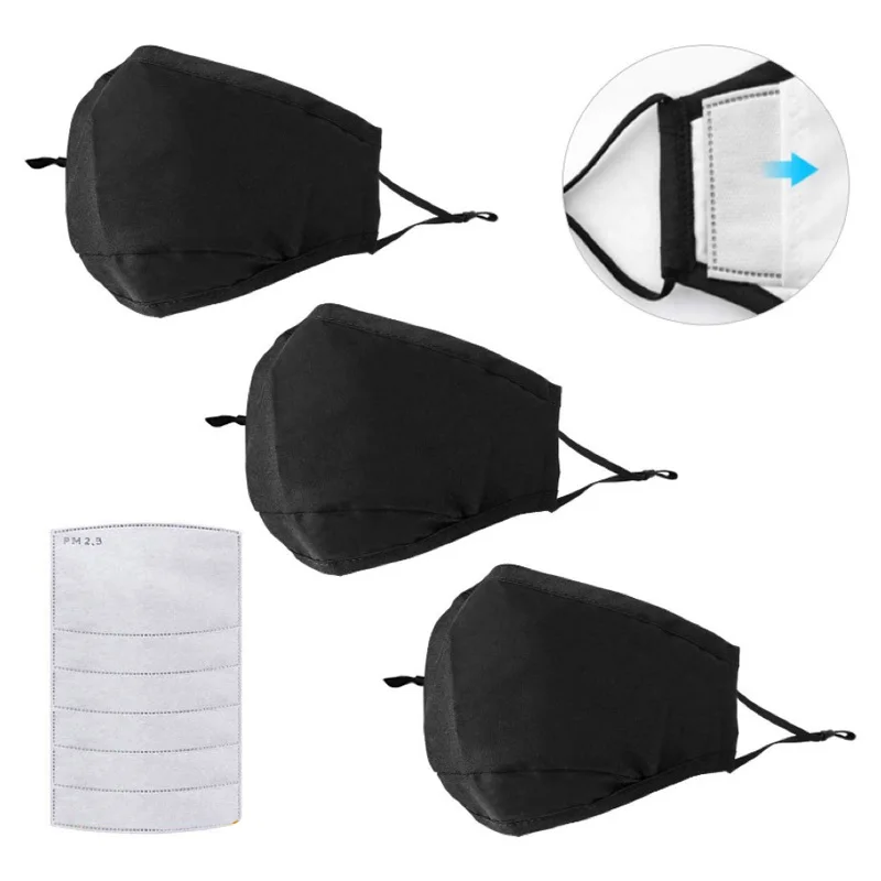 Маска для лица против пыли взрослых и мужчин многоразовая маска моющаяся