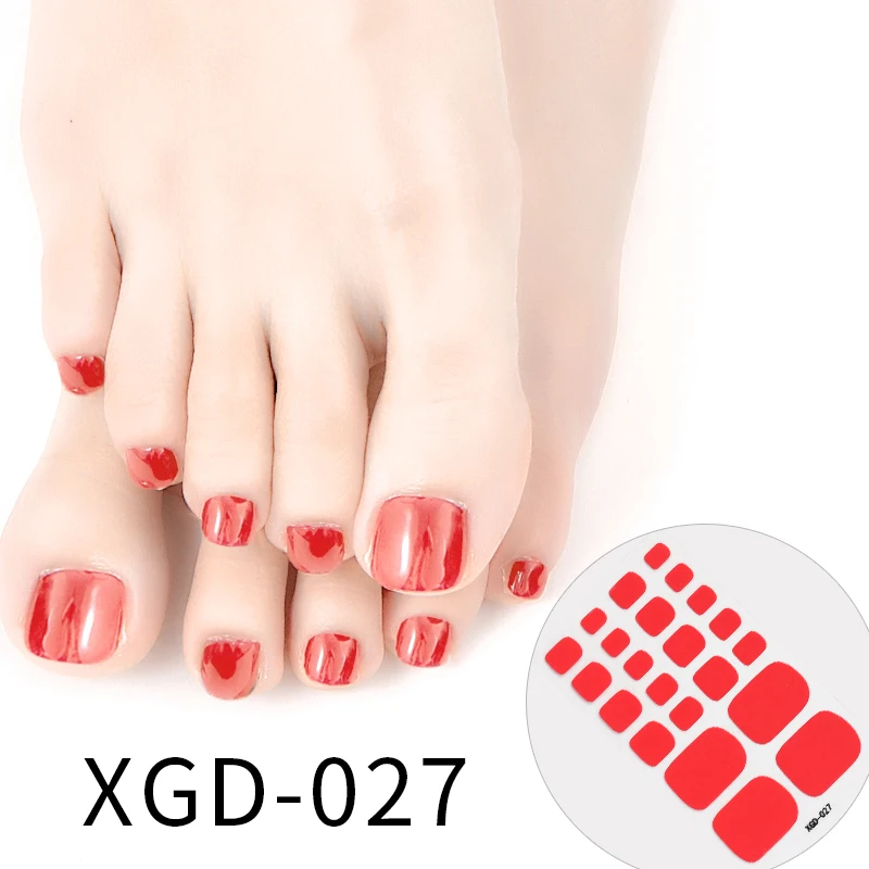 

Nail Stickers Toe Nail Wrap Nail Art Full Cover Sticker Fashion Designs Sticker Summer Beach Holiday Style Pedicure for Girls