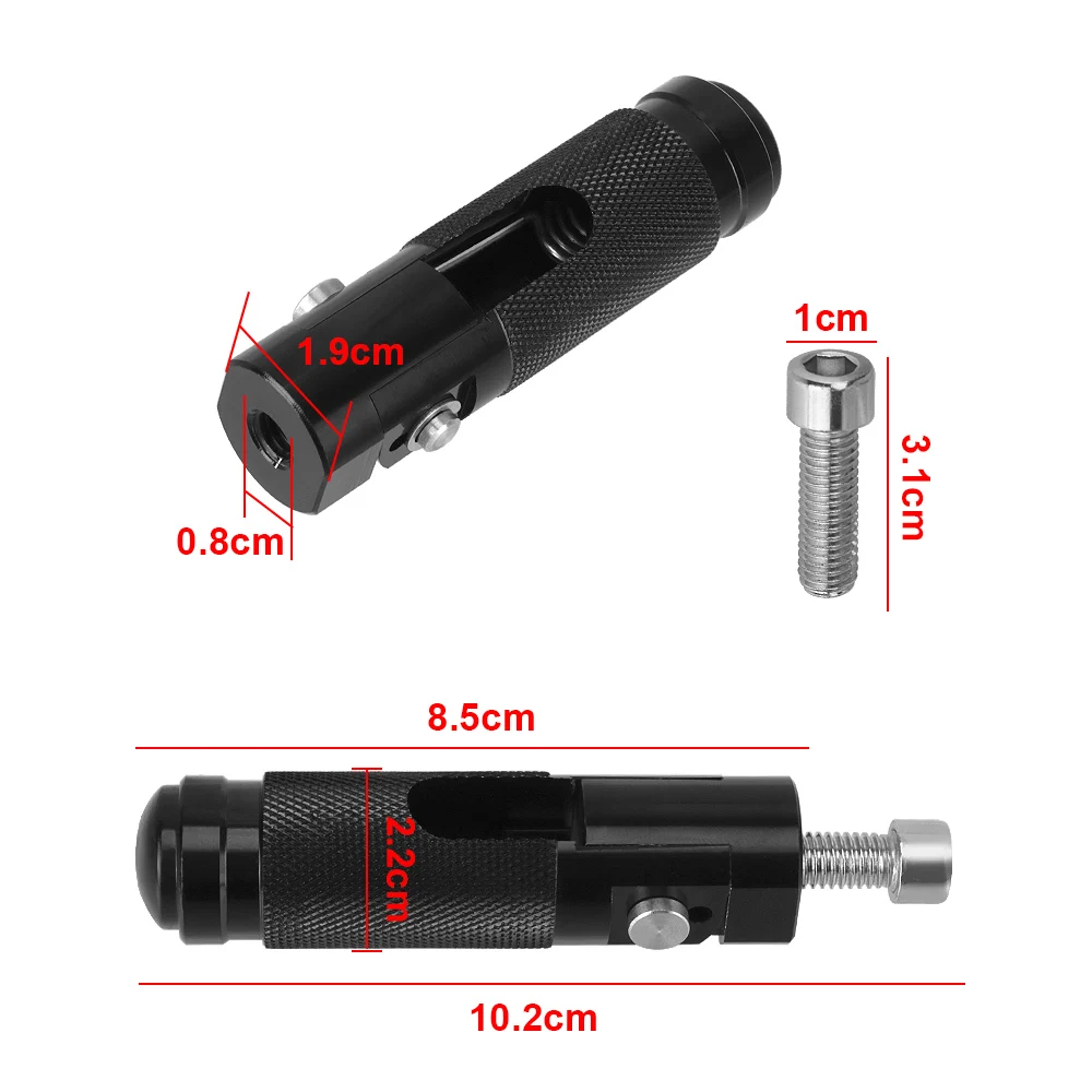 

Footrests for Motorcycle Motor Bike Aluminum Alloy 2Pcs Folding Foot Rests Pegs Universal Rear Pedals Set Parts