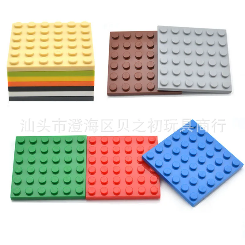 

100g Bulk Parts 6x6 Thin Bricks Building Blocks Plastic base Plate MOC Figure Model Assemble Educational Toys for Children 3958