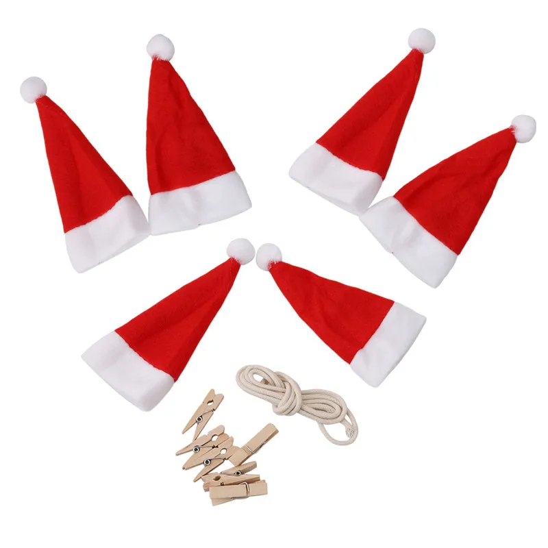 

Christmas Decorations For Home DIY Hanging Flags Garland Bunting Red Banners Decor New Year Kerst Decoratie Navidad Gift