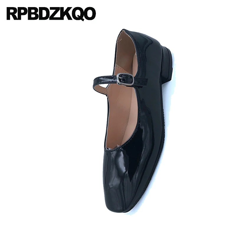 Женские туфли с квадратным носком демисезонные красные в китайском стиле из