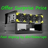6gpu 6 gpu t3 crypto miner case aluminum stackable open air computer t2 eth veddha mining rig frame for bitcoin unassemble