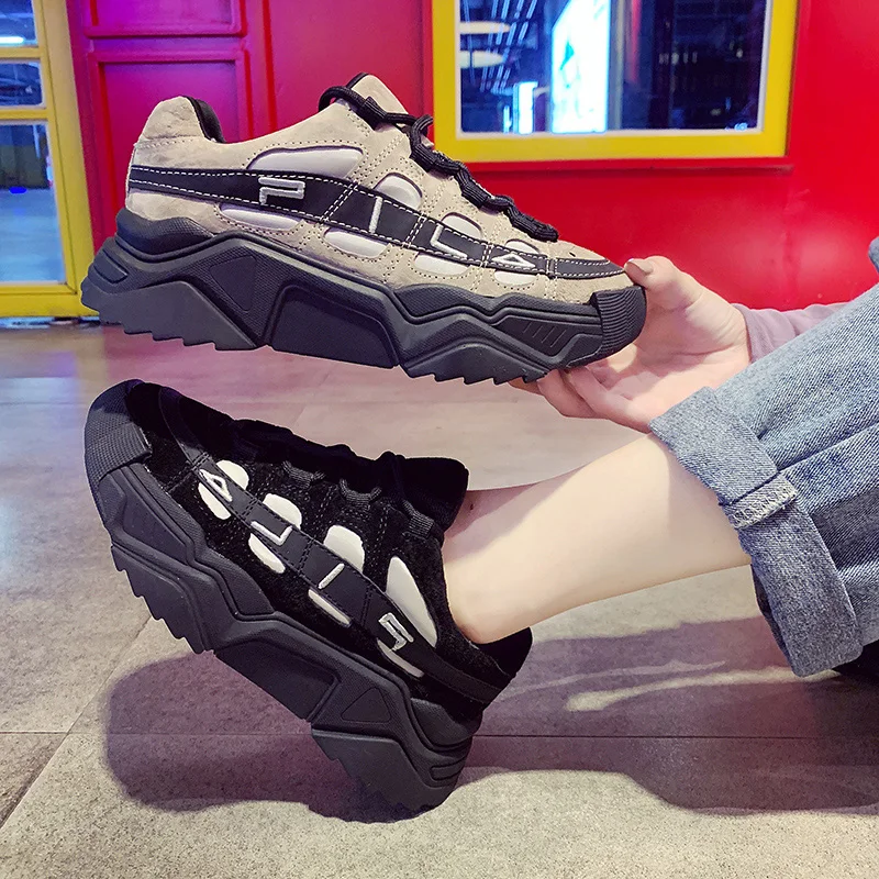 Женские кроссовки на толстой подошве женская обувь для папы платформе женские