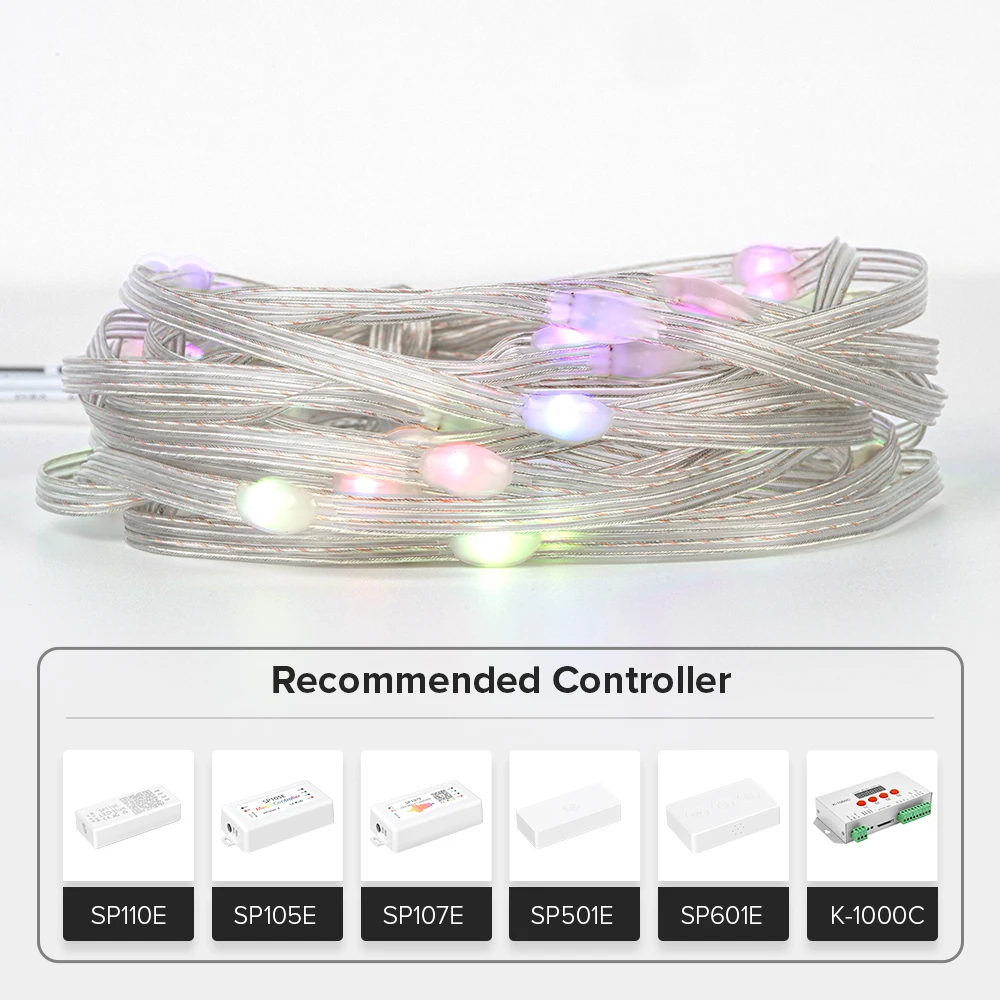 WS2812B RGB Светодиодная лента цвета мечты 5 м 50 светодисветодиодный s светильник свет