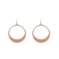 minimalist hammered metallic circle dangle drops earrings for women hammered arrow earrings fashion chic jewelry