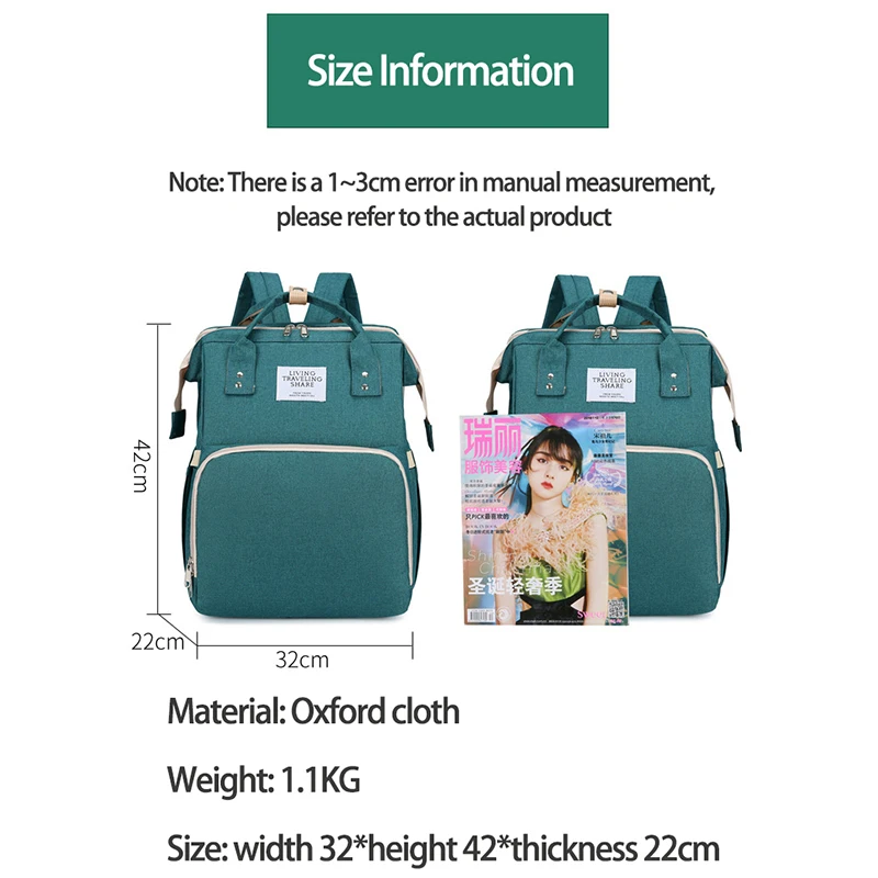 Upgrade USB Mommy Bag Portable Baby Crib for Stroller Mom and Diaper Maternity Packages Backpack Dad | Мать и ребенок