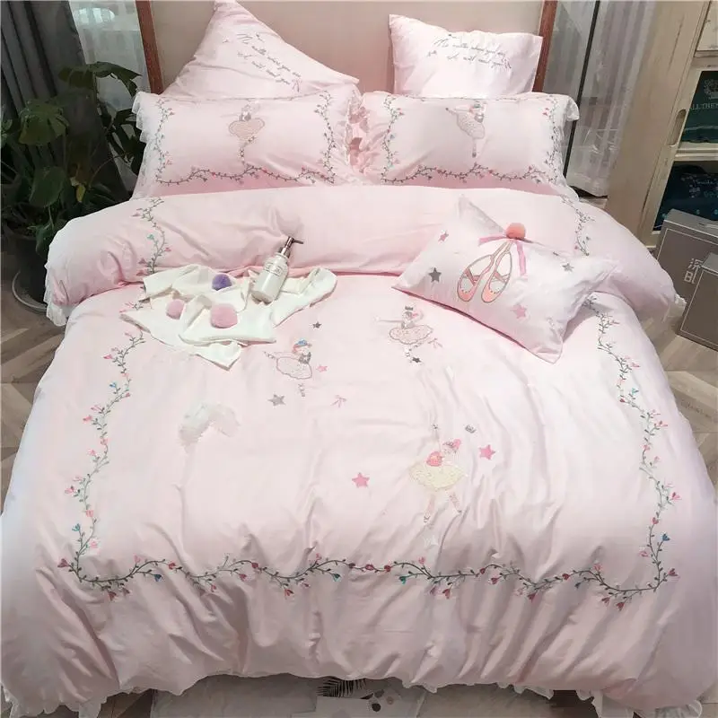 Роскошный Египетский хлопок балетные костюмы набор постельных принадлежностей