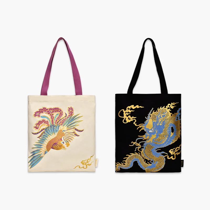 

Phoenix Forest Dragon Flying in the Sky Canvas Bag Shoulder Bag Graduation Gift Official Birthday Gift of the Palace Museum