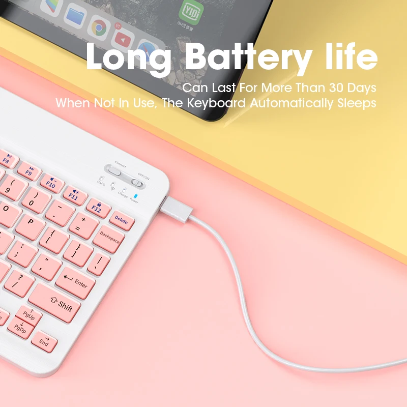 78 клавиш Bluetooth клавиатура планшет Беспроводная мини-клавиатура для Apple iPad Samsung