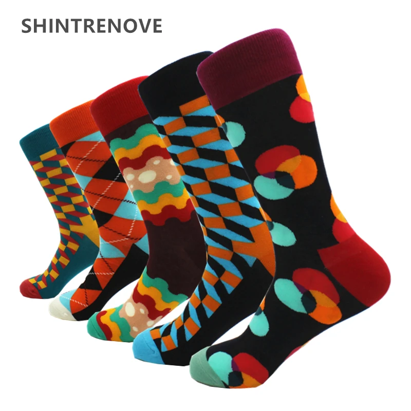 5 парт/лот мужские носки высокого качества мягкие дышащие хлопковые деловая