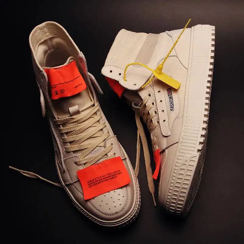 Лидер продаж Модные мужские повседневные кроссовки Высокие Спортивная обувь для