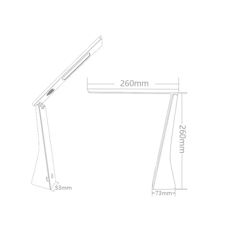 Светодиодная Складная Настольная лампа с зарядкой от USB приглушаемая защитой