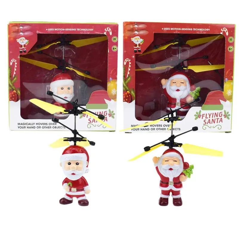 1 шт. мини Дрон на дистанционном управлении Летающий Индуктивный Санта Клаус Анти