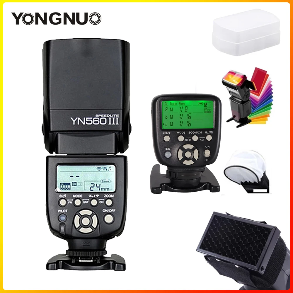 Беспроводная вспышка YONGNUO YN560III YN560 III Speedlite Speedlight с контроллером TX II для камеры Canon