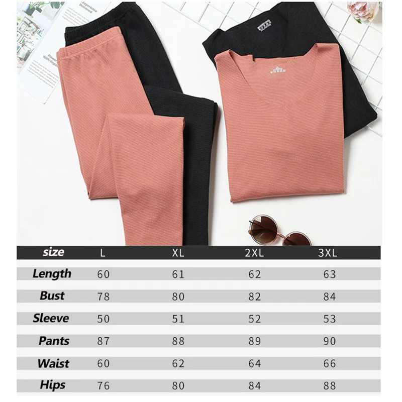 

Women Thermal Underwear Set New Long Johns Winter Pajamas Women Stretchable Keep Warm Pullovers Second Female Thermals Skin