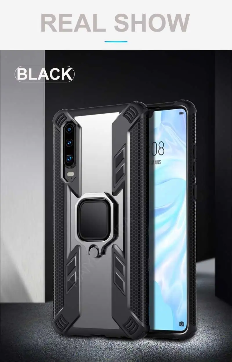 Роскошный защитный силиконовый чехол для телефона huawei P30 Pro mate 20X Honor 20 10 Lite 8X P Smart Y7 Y9 силиконовый чехол с кольцом