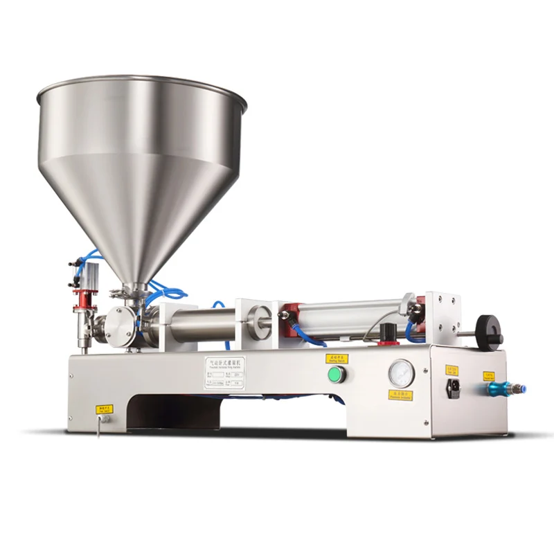 110V 220V Filler Shampoo Lotion Cream Honey Juice Sauce Jam Gel Paste Filling Machine Pneumatic Piston |