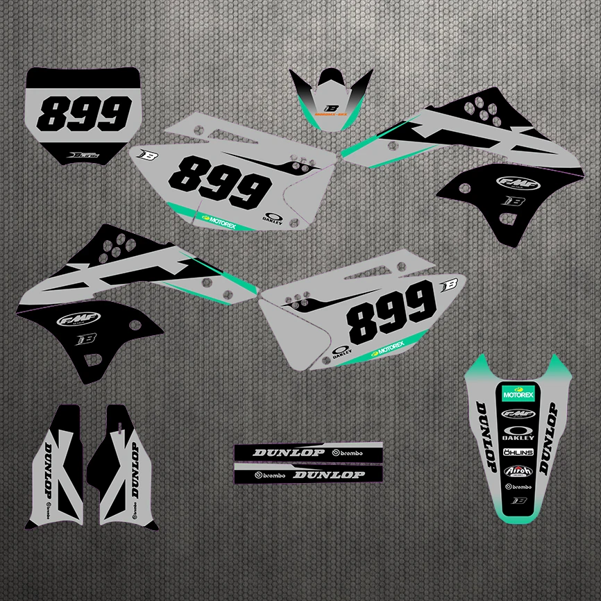Наклейки для мотокросса KXF 250 3M наклейки графические наборы Kawasaki KX250F KXF250 2006 2007