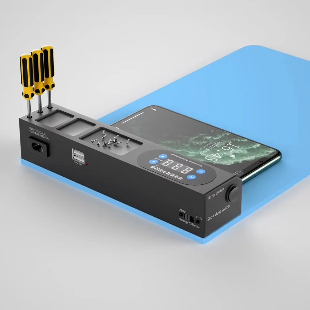 

WL-1805L multi-functional mobile phone touch screen glass separate tools For lcd heating separate repair with dust light