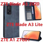 2021 для ЖК-дисплея ZTE A5 2020 чехол защитный чехол с магнитом в виде книжки с подставкой с рисунком карты ZTE A1 ZTG01 кожаный чехол-бумажник с ЖК-дисплея ZTE Blade A3 Lite Полное покрытие