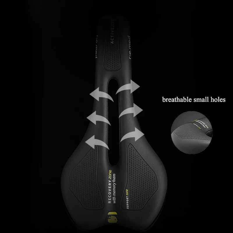 Велосипедное седло ROCKBROS дышащее поглощающее мягкое с губкой эффектом памяти для