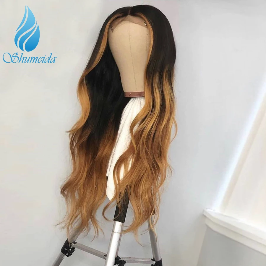 13*6 передние волосы на кружеве парики для женщин Выделите коричневый цвет с