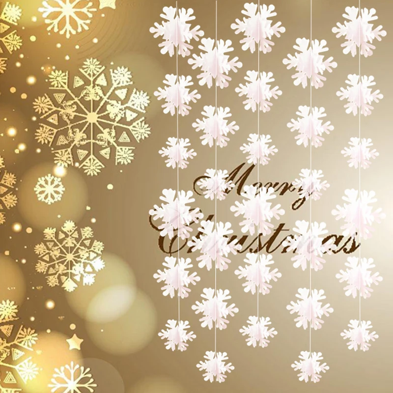 

Christmas Hanging Snowflake Decoration Christmas Tree Decorative Hanging Ornaments Festival Home Party Supply Hot Sale