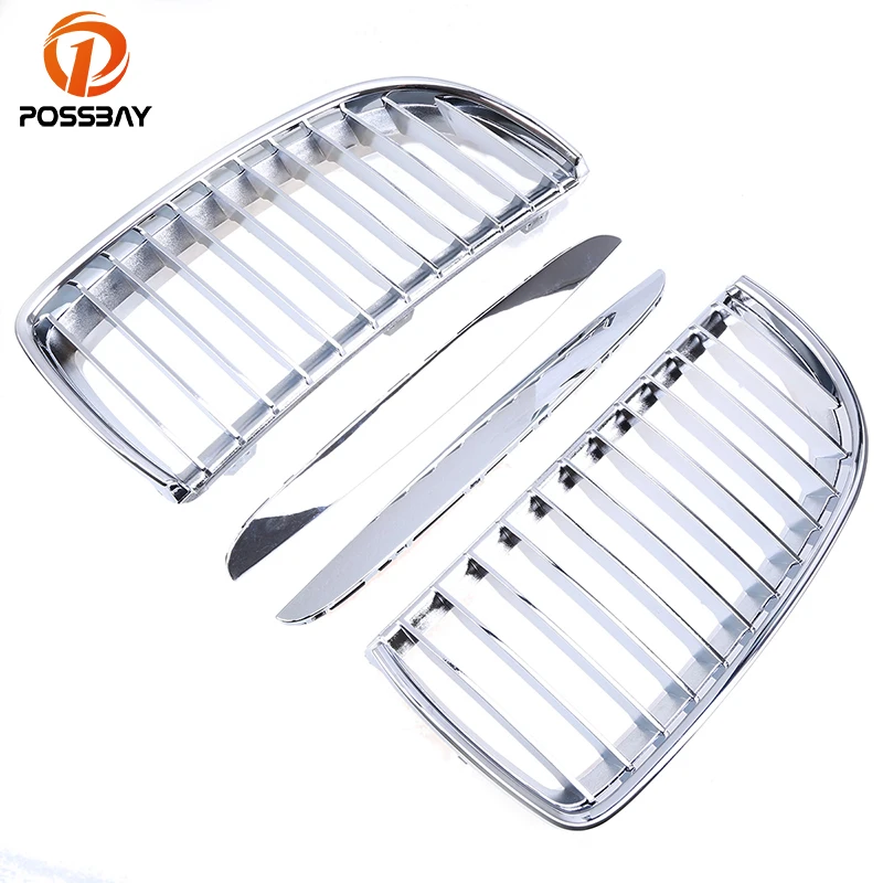 Grill posbay Хромированная передняя решетка для почек BMW 3-Series E91 330xi/335d/335i/335xi Sedan 2006-2008