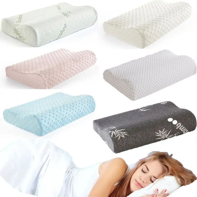 

Foam Memory Pillow Orthopedic Latex Neck Pillow Fiber Slow Rebound Soft Sleeping Pillow Massager Cervical Health Care Pillow