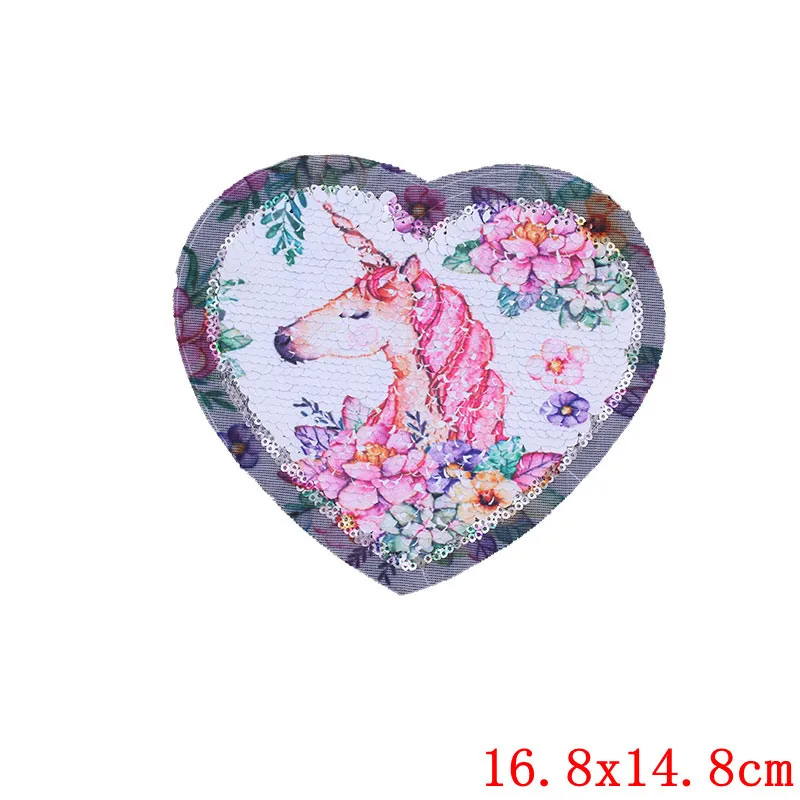 Патчи с вышивкой единорога Аппликации наклейки на одежду для шитья сделай сам