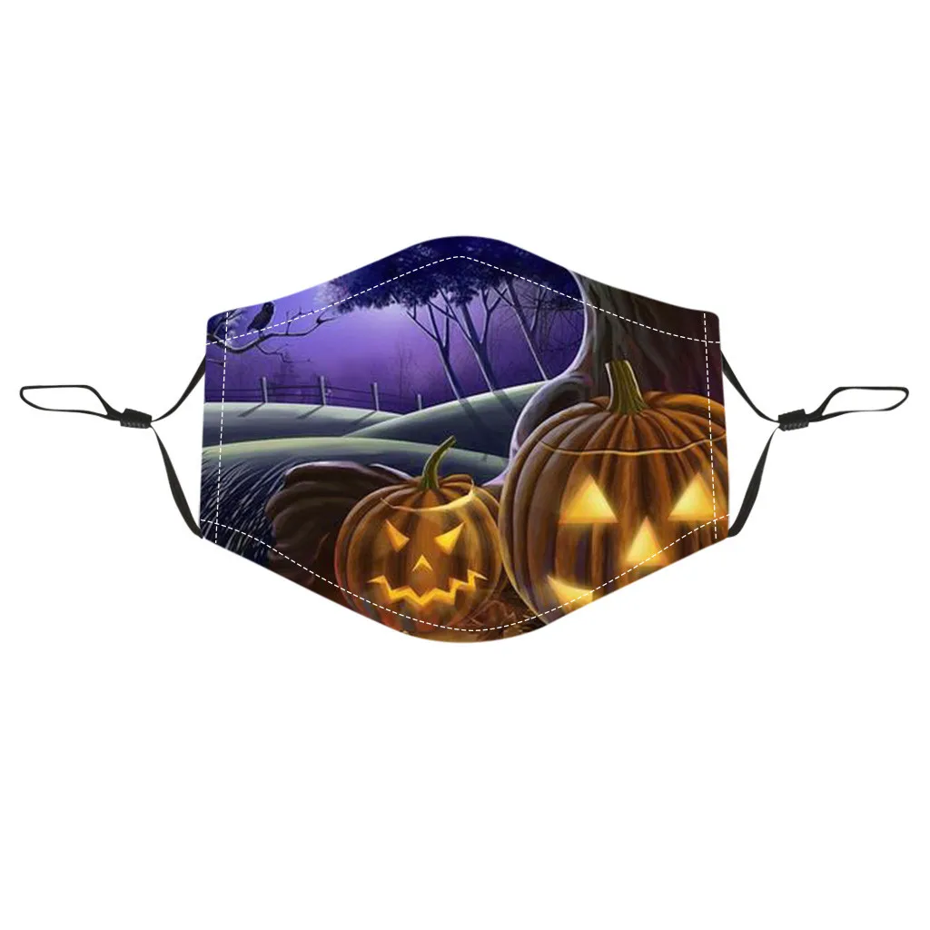 

1PC Adult Halloween Cartoon Printing Outdoor Dust-Proof Protective Mask Costume Accessories mask face mascarilla reutilizable