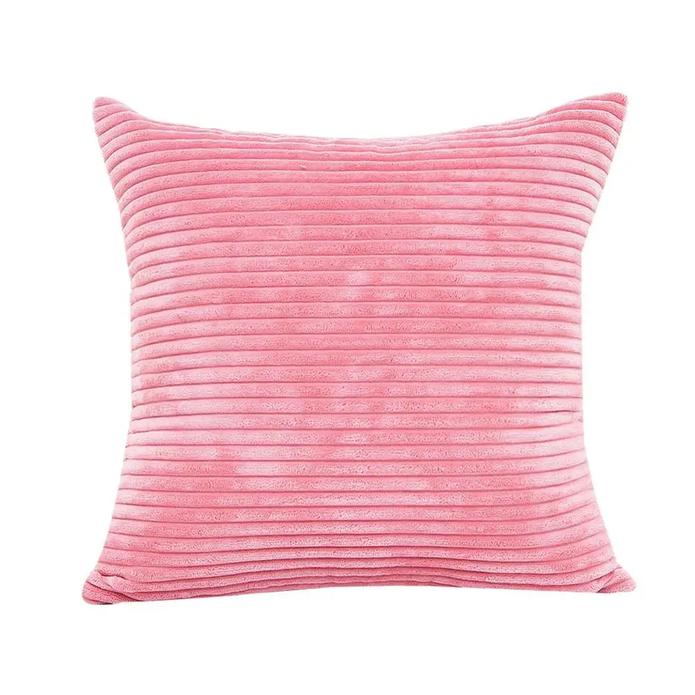 pink Meijuner, новая плюшевая наволочка, мягкий мех, меховая наволочка для подушки, Кукурузные полоски, квадратная Талия, наволочка для подушки, подарки, Прямая поставка, MJ0015 - Цвет: pink