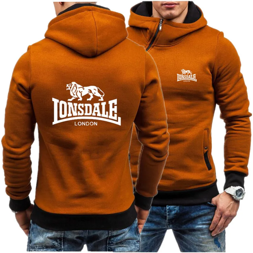 LONSDALE новейший повседневный спортивный свитер с капюшоном мужской толстовка