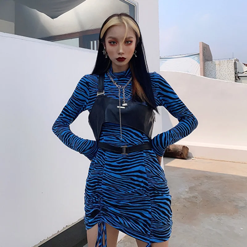 Женский жилет из искусственной кожи без рукавов с пряжкой в стиле Харадзюку|Топы|