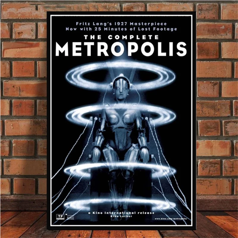 

Poster And Prints Metropolis Germany Vintage Movie Film Fritz Lang Retro Art Painting Wall Pictures Home Decor obrazy plakat