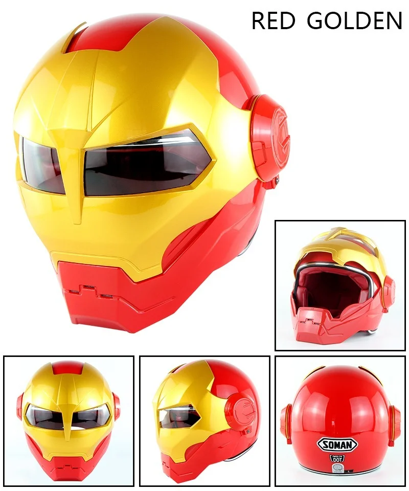 

Helmet Flip Up Motorcycle Helmet Robot Style Motor Bike Casco Monster Casque