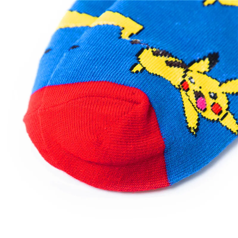 Лидер продаж одежда с изображением покемона Пикачу Рисунок хлопковые носки Pokemon