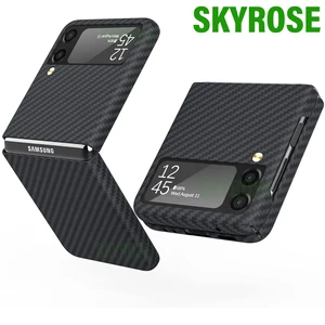For Galaxy Z Flip 3 Silm Aramid Fiber Case for Samsung Galaxy Z Flip 3
5G Ultra-Thin Matte 3D Pure Real Carbon Fiber Phone Case
