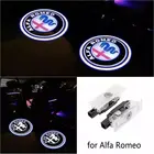 Светодиодный проектор логотипа приветственная светильник для Alfa Romeo, проектор логотипа Giulietta Mito Stelvio Brera 147 156 159, автостайлинг