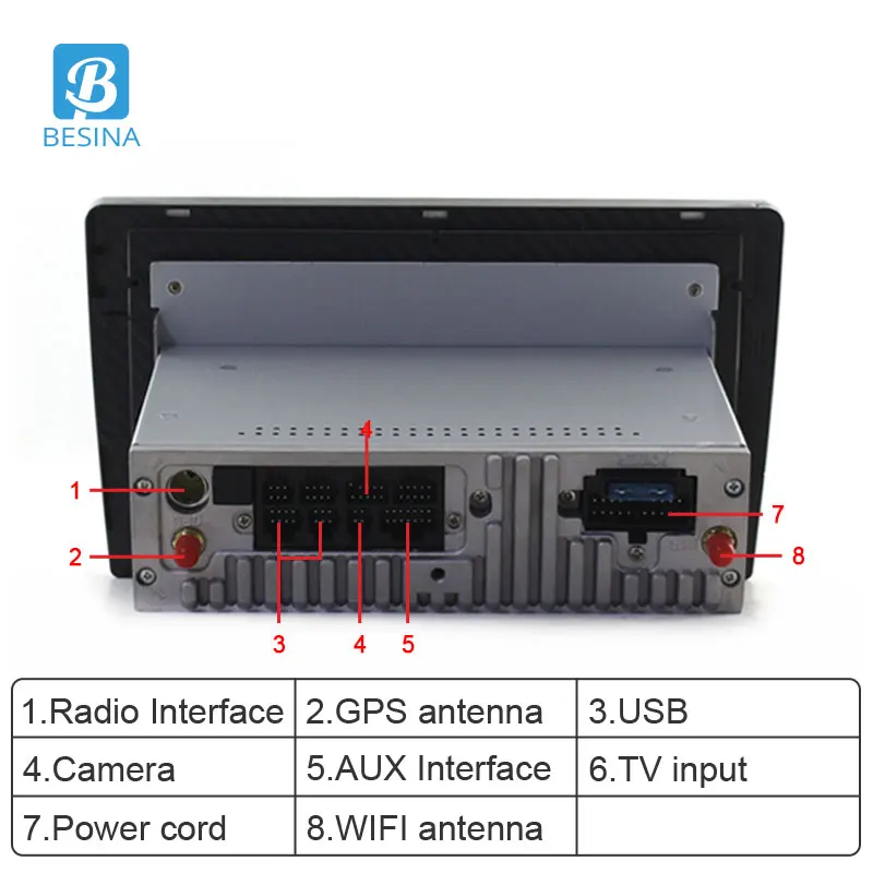 Besina 9 дюймов Android 0 автомобильный мультимедийный плеер для Mitsubishi Outlander xl 2 2005 2011 WIFI