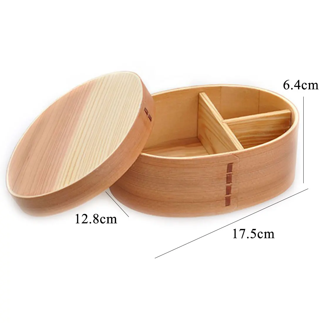 Прочный Деревянный Бенто-бокс 1 шт. студенческий деревянный Ланч-бокс в японском