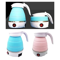 home electric kettle durable silicone foldable portable travel camping water boiler electric appliances eu plug