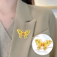 multi color beautiful peacock butterfly colored rhinestone brooch graceful brooch badge creative for dating