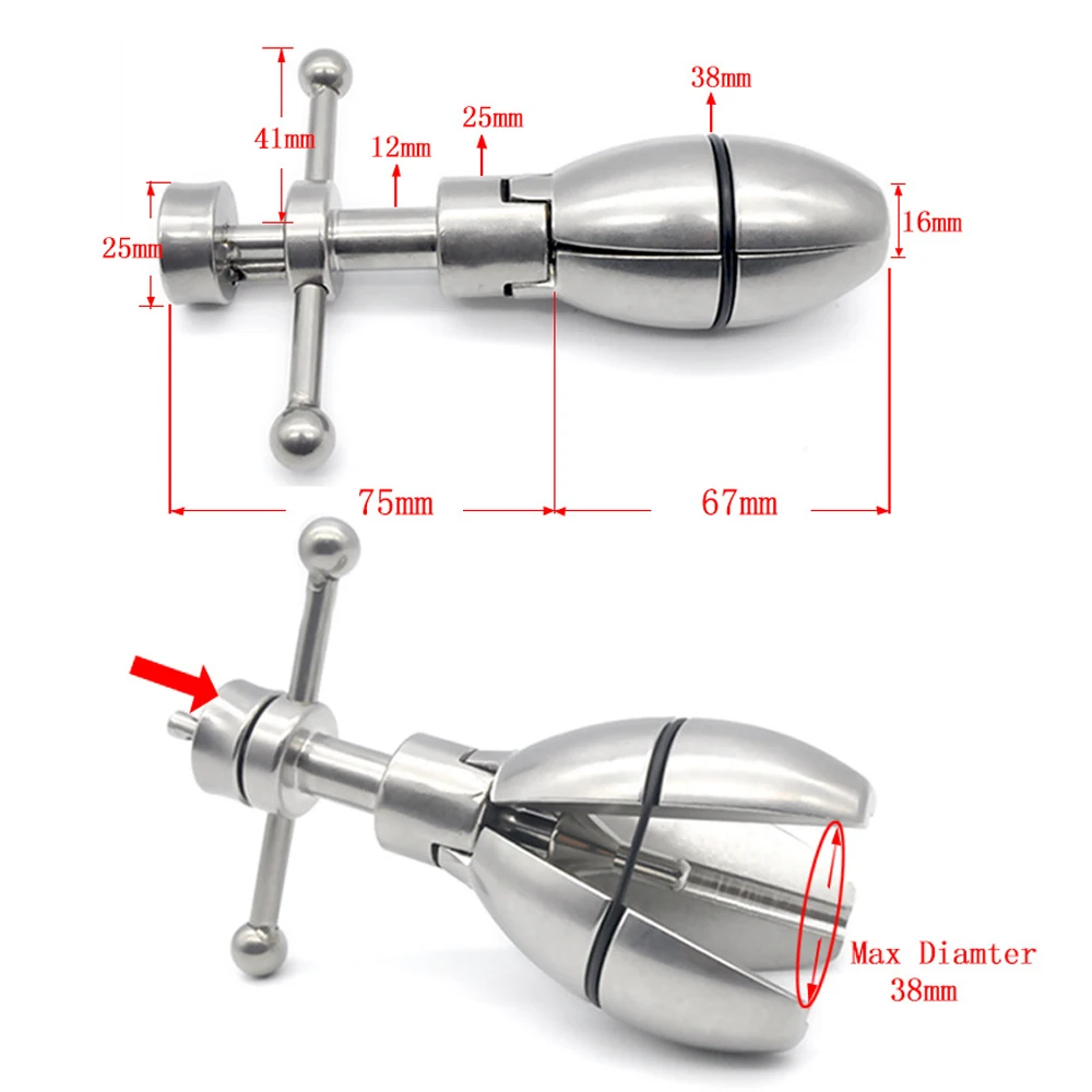 Расширитель анального отверстия из нержавеющей стали для мужчин и женщин