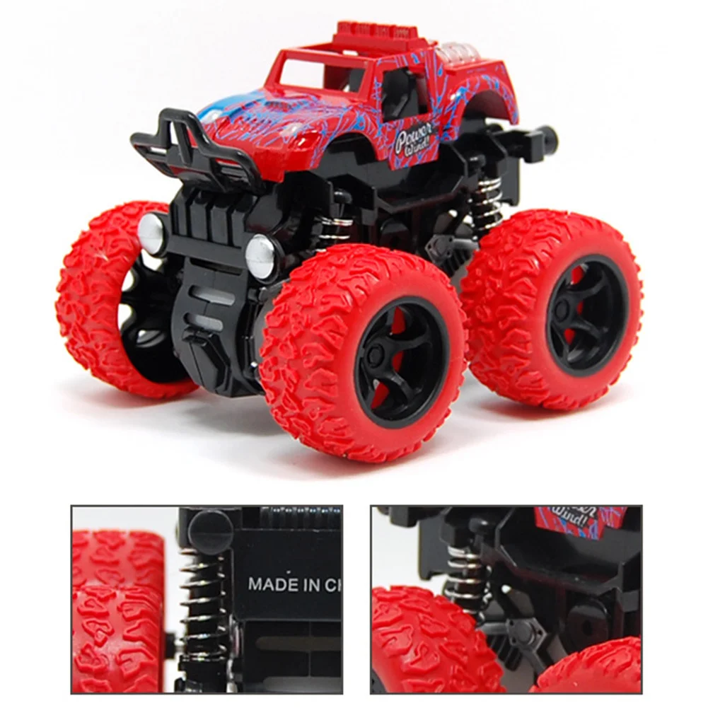 Большой вездеход Monster Truck с поворотом на 360 градусов, работающий за счет инерционной силы и трения, литой, для игр на открытом воздухе, детская игрушка.