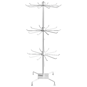 iron display stand retail store scarf home decoration jewelry organizer hats bags adjustable rotating necklace holder exhibition free global shipping